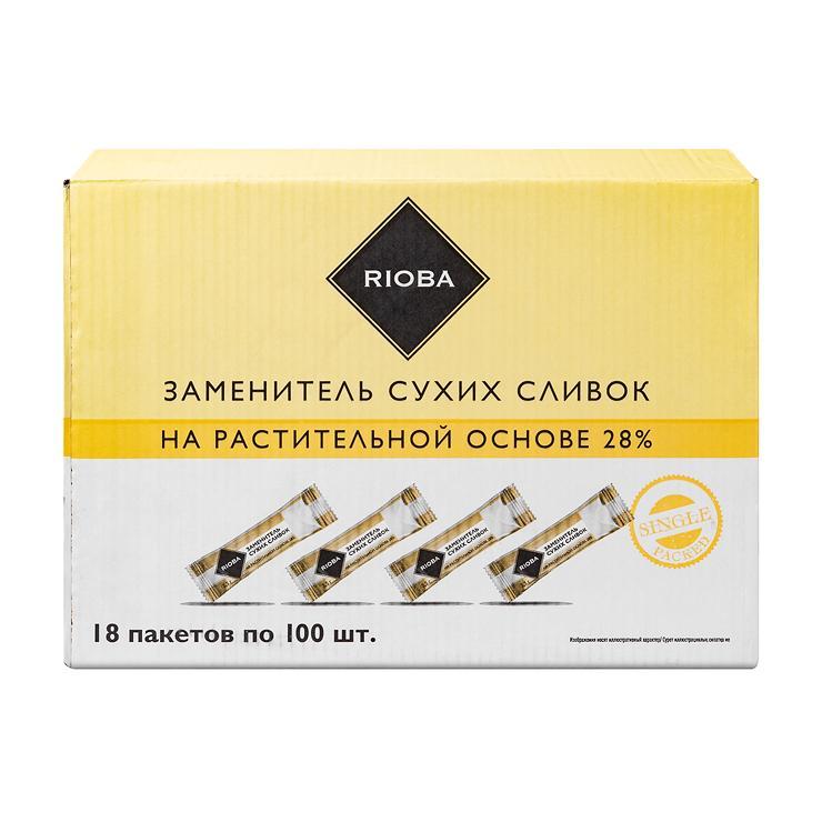 Заменитель сухих сливок RIOBA растительная основа 28% 250 гр., 100 шт., картон