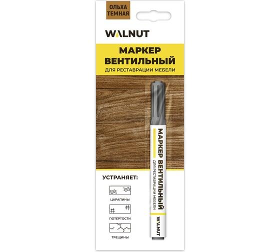 Маркер Walnut вентильный для реставрации мебели Ольха темная, 7 мл., блистер