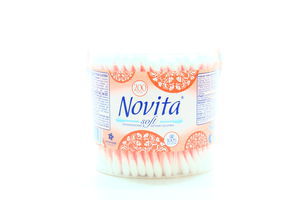 Палочки гигиенические Soft Novita ватные 200 штук, банка