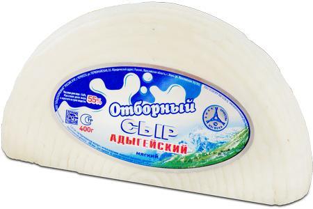 Сыр Хладокомбинат Адыгейский Отборный 55% 400 гр., в/у