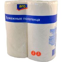 Бумажные полотенца Aro 2 слоя 2 рулона
