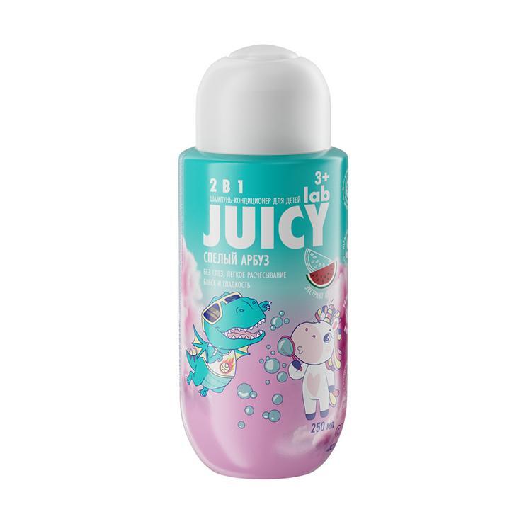 Шампунь-кондиционер JUICY lab детский 2 в 1 арбуз 250 мл., ПЭТ