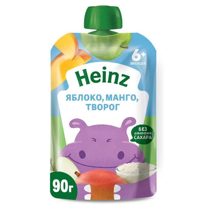Пюре Heinz Яблоко-Манго-Творог 90 гр., пауч