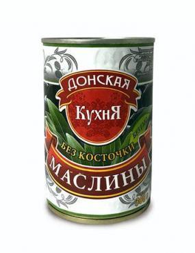 Маслины Донская Кухня без косточки 280 гр., ж/б
