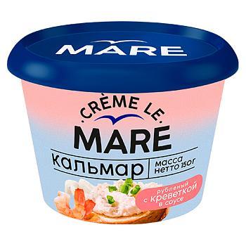 Кальмар Балтийский Берег Creme le Mare рубленый с креветкой в соусе 150 гр., пластиковый контейнеровый контейнер