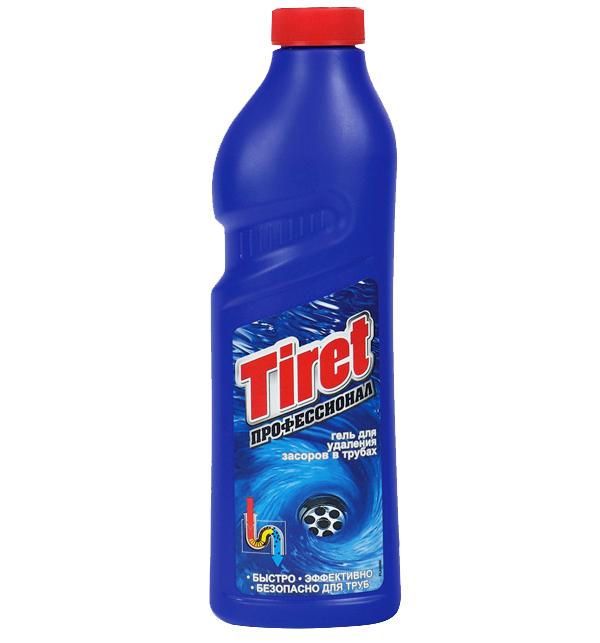 Гель для удаления засоров Tiret professional 1 л., ПЭТ