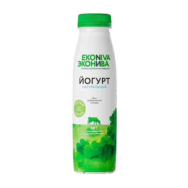 Йогурт ЭкоНива питьевой Fitness Line без сахара 2,8% 300 гр., ПЭТ