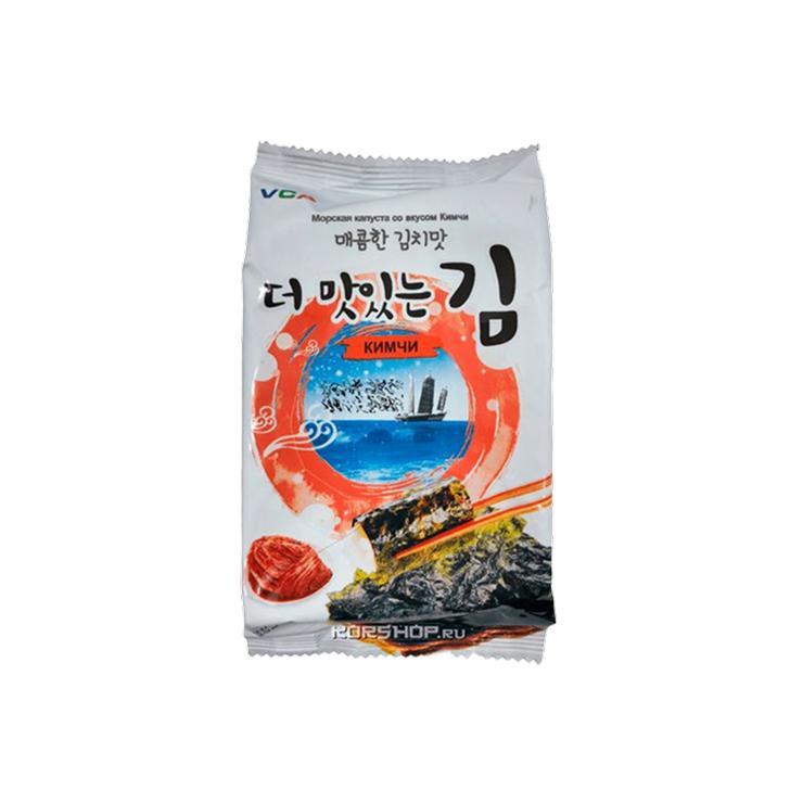 Капуста морская Hokang жареная со вкусом кимчи 5 гр., флоу-пак