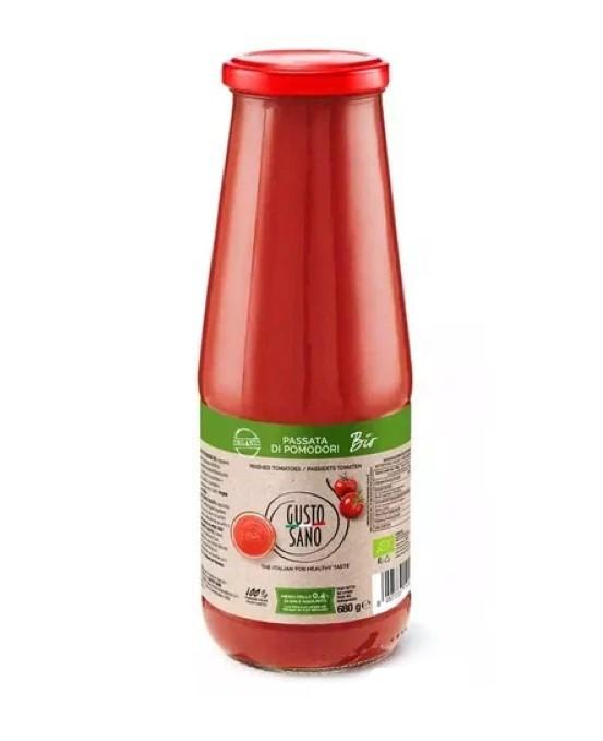 Пюре томатное GUSTO SANO ORGANIC пассата без сахара 680 гр., стекло