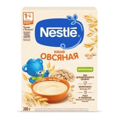 Каша Nestle безмолочная овсяная с бифидобактериями 200 гр., картон