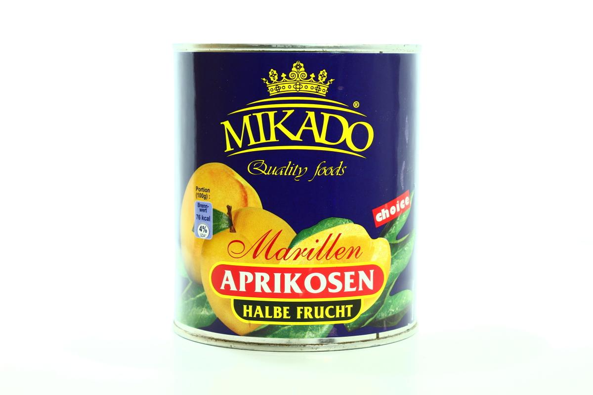 Абрикосы половинки Mikado, 425 гр., ж/б