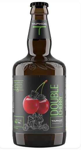 Пивной напиток Таркос Double cherry № 6 специальный светлый фильтрованный пастеризованный 4% 500 мл., стекло