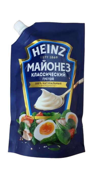 Майонез Heinz классический 67% 350 гр., дой-пак с дозатором