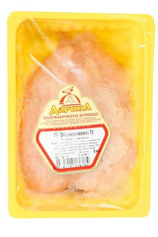 Грудка куриная Дарина с кожей з/м 700 гр., лоток