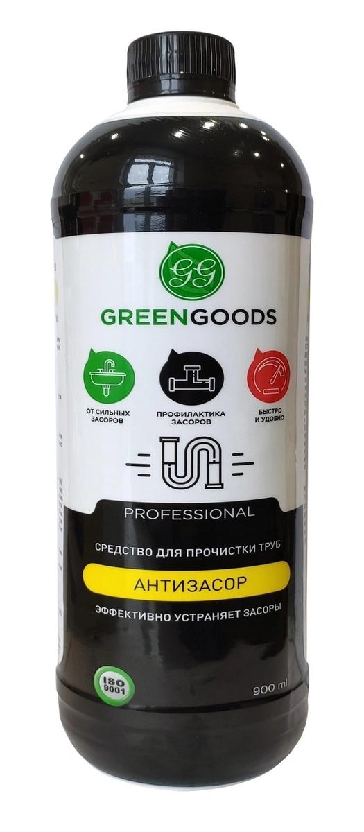 Профессиональное средство для прочистки труб , Green Goods, 900 мл., ПЭТ