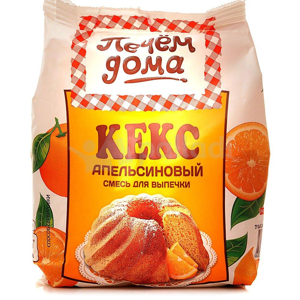 Кекс апельсиновый Печём дома 300 гр., флоу-пак
