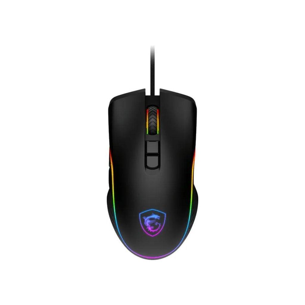 Мышь проводная MSI Forge GM300, игровая, оптическая, USB, 7200dpi, черный [s12-0402300-hh9]