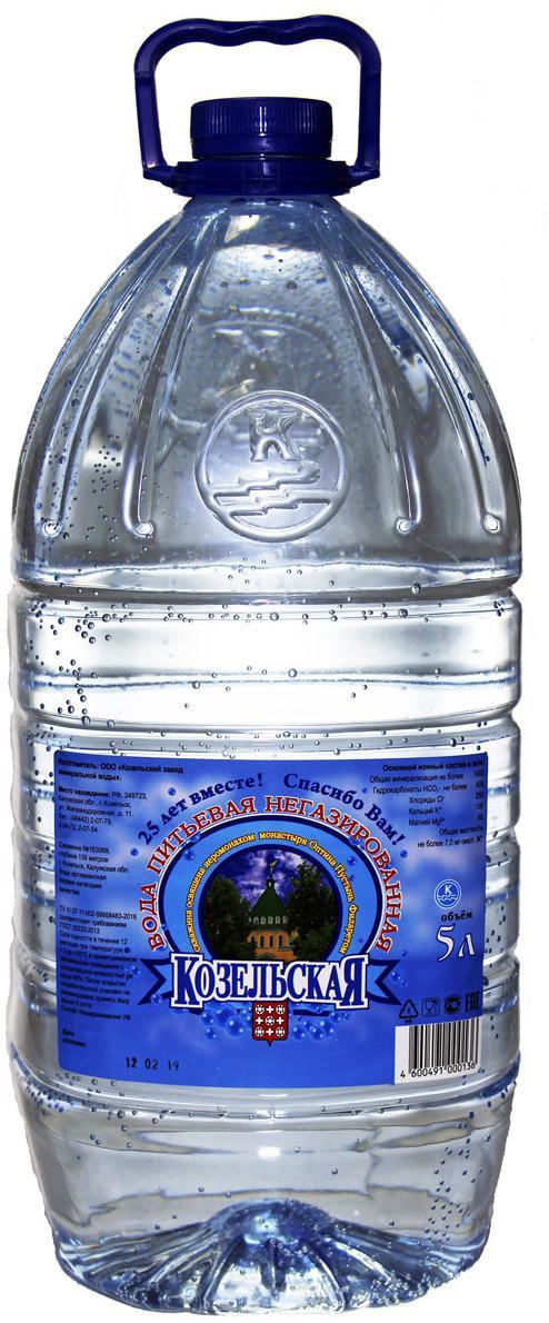 Вода негазированная Козельская 5 л., ПЭТ