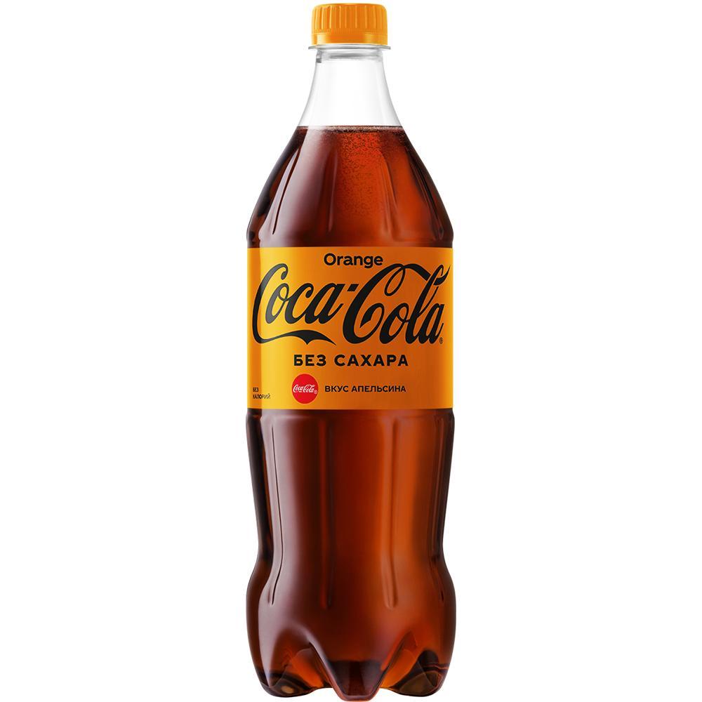 Напиток газированный Coca-Cola zero апельсин Бельгия 1 л, ПЭТ