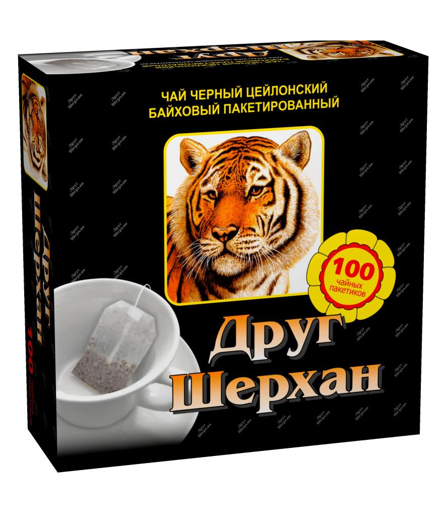 Чай Друг Шерхан черный Цейлонский 100 пак.