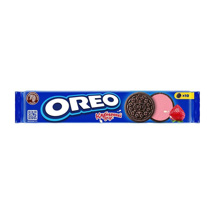 Печенье Oreo клубника 95 гр., флоу-пак