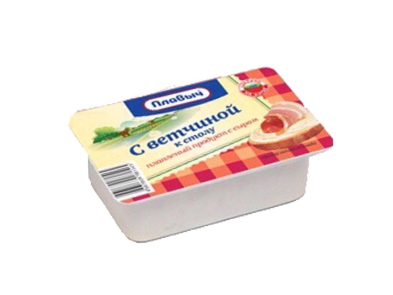 Плавленый продукт с сыром с ветчиной Плавыч, 90 гр., пластиковый контейнер