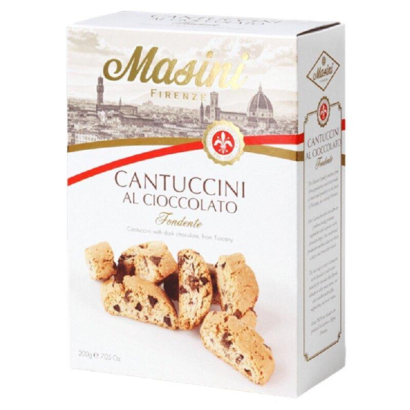 Печенье Masini cantuccini с шоколадом 200 гр., картон