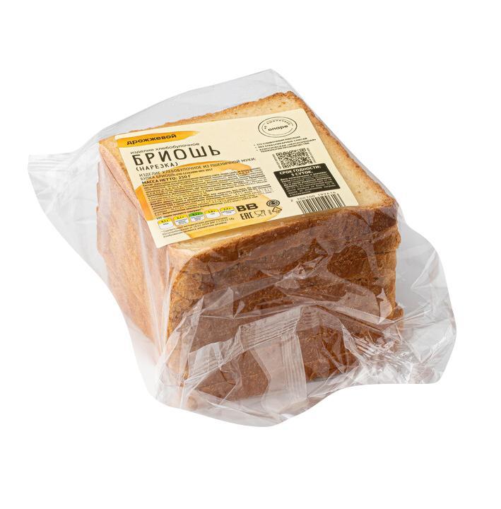Бриошь ВкусВилл нарезка 250 гр., флоу-пак