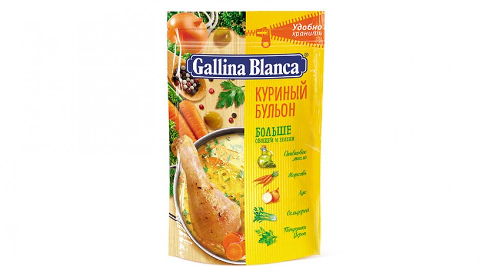 Бульон рассыпчатый куриный, Gallina Blanca, 90 гр, дой-пак