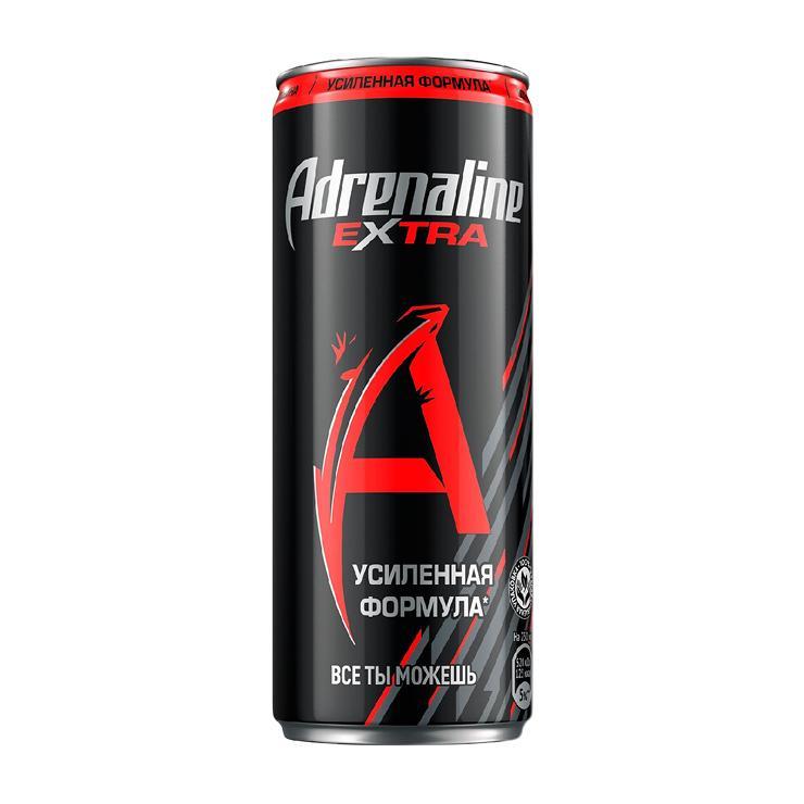 Напиток энергетический Adrenaline Rush Extra 250 мл., ж/б