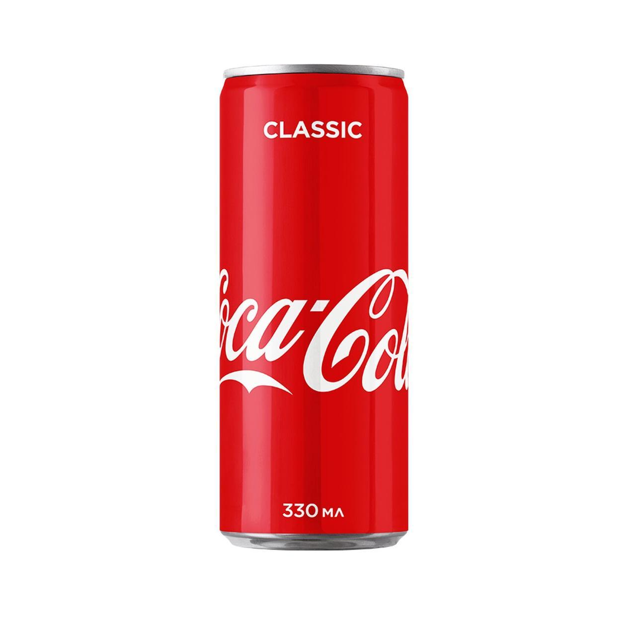 Напиток газированный Coca-Cola Бельгия 330 мл., ж/б
