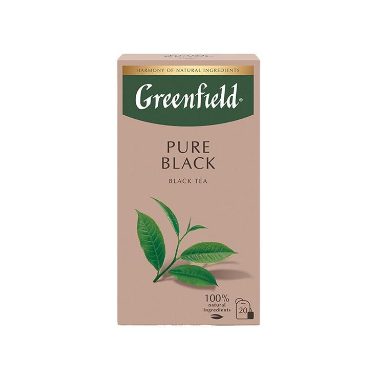 Чай черный Greenfield Pure Black 20 пак. 40 гр., картон
