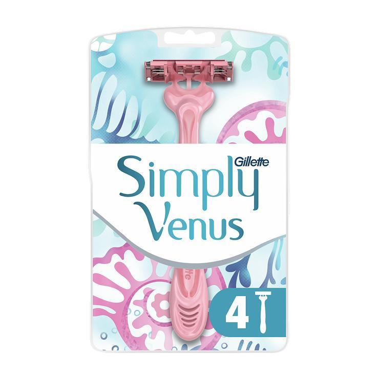 Станок для бритья Gillette Simply Venus одноразовый 4 шт., картон