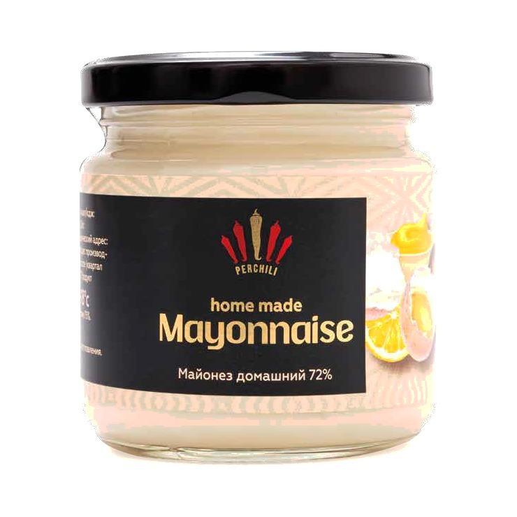 Майонез PERCHILI MAYONNAISE майонезный Домашний 72% 180 гр., стекло