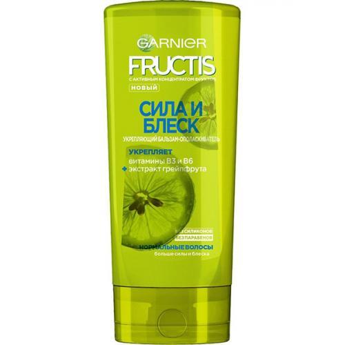 Бальзам Fructis Сила и блеск укрепляющий для нормальных волос, флакон