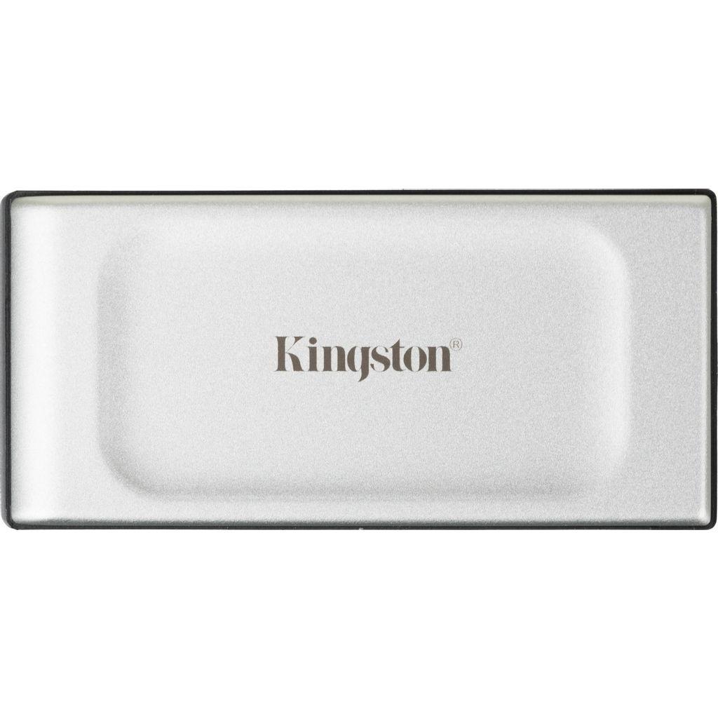500ГБ Внешний диск SSD Kingston XS2000, USB 3.2, запись - 2000МБ/с, чтение - 2000МБ/с, серый [sxs2000/500g]