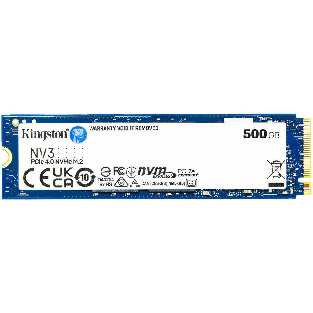 500ГБ SSD накопитель Kingston NV3 SNV3S/500G M.2 2280, PCIe 4.0 x4, NVMe, M.2