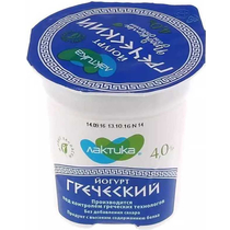 Йогурт Lactica Греческий натуральный диетический 4% 120 гр., ПЭТ
