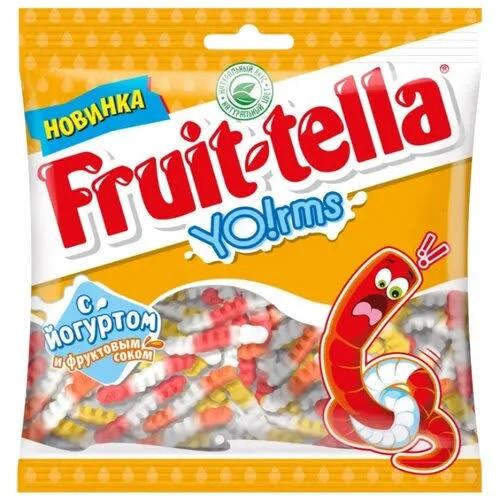 Мармелад жевательный Fruit-tella Йогуртовые червячки 138 гр., флоу-пак