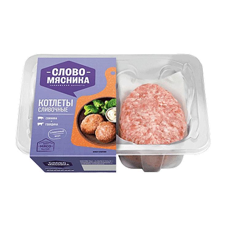 Котлеты Слово Мясника Сливочные свиные охлажденные 360 гр., пластиковый контейнер