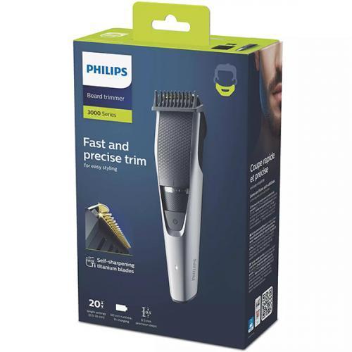 Триммер для бороды Philips Beard Trimmer 3000 Series BT3222/14, картон
