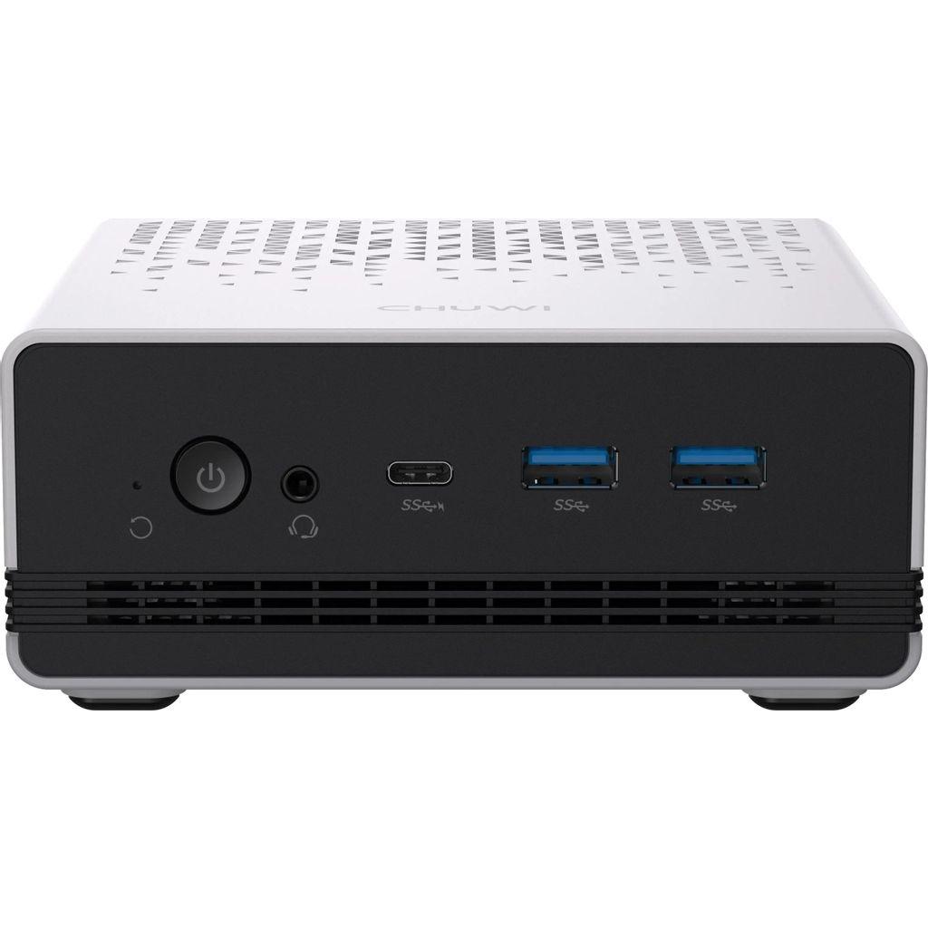 Мини ПК CHUWI UBox AMD Ryzen 5 6600H, DDR5 16ГБ, 512ГБ SSD, AMD 660M, Windows 11 Pro, белый и черный