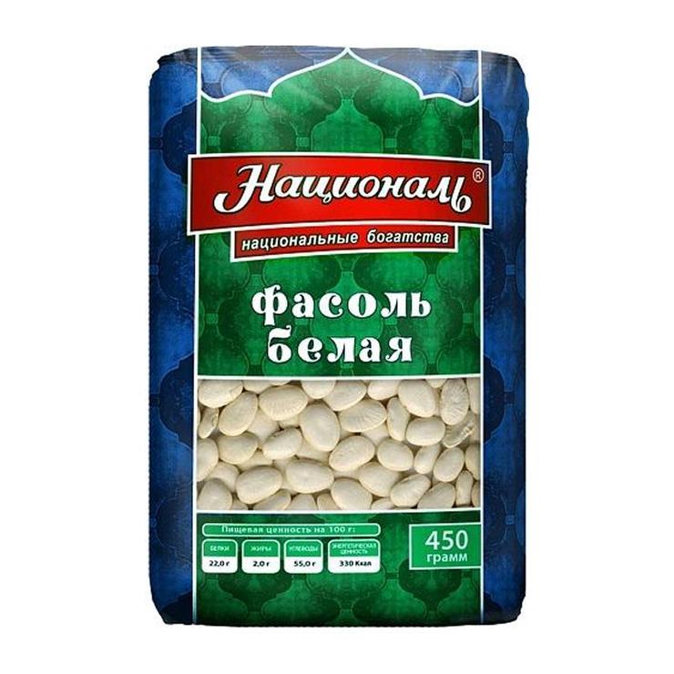 Фасоль Националь белая 450 гр., флоу-пак