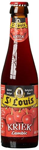 Пивной напиток Kriek St.Louis пастеризованный темный нефильтрованный вишневый 4% 250 мл., стекло