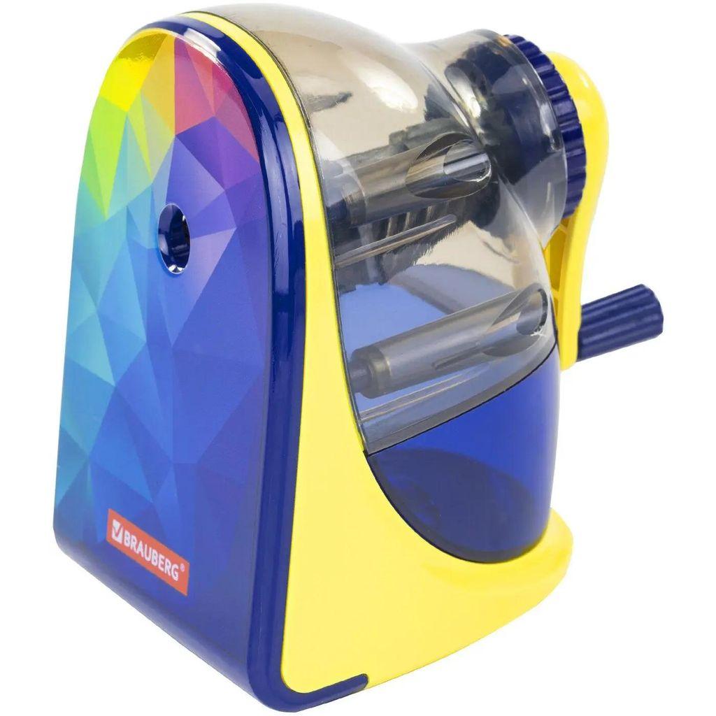 Точилка механическая BRAUBERG MULTICOLOR, корпус с печатью, 228489