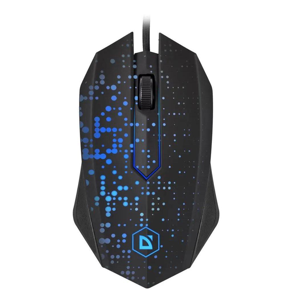 Мышь проводная Defender Event MB-754, игровая, оптическая, USB, 1000dpi, черный [52754]