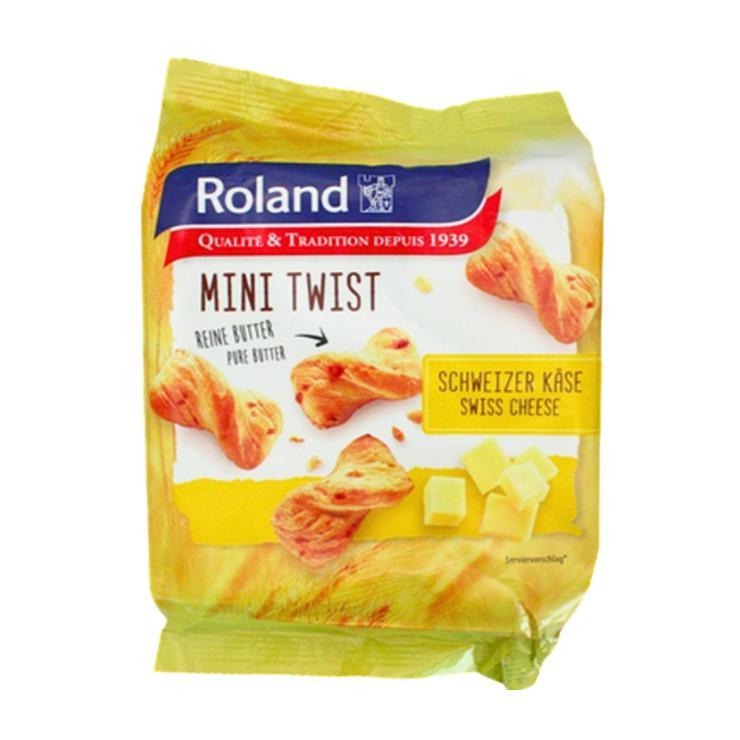 Мини-твисты Roland roland слоеные с сыром 75 гр., флоу-пак