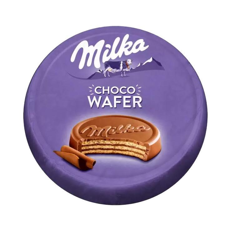 Вафли Milka Choco Wafer с какао в молочном шоколаде 30 гр., фольга