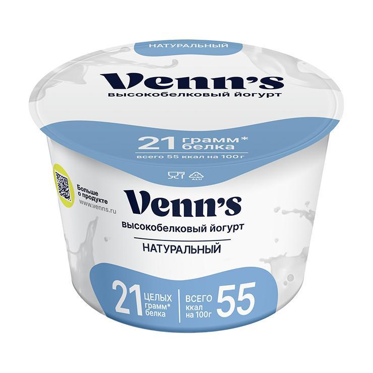 Йогурт Venn`s греческий обезжиренный 0,1% 210 гр., стакан
