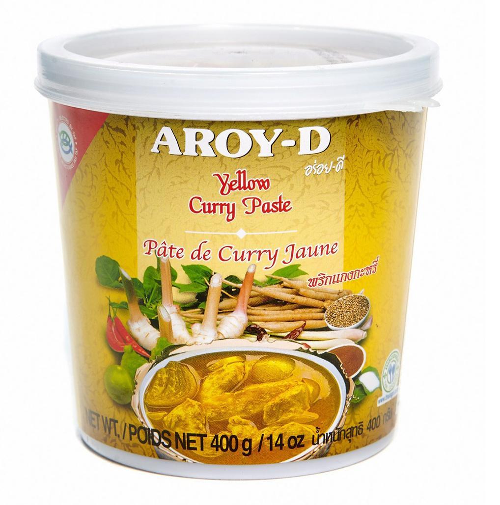 Паста карри Aroy-D желтая 400 гр., ведро